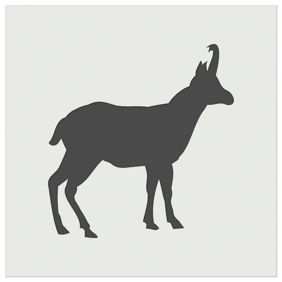 Goat Right Facing Solid DIY Cookie Wall Craft Stencil - 3.5 Inch