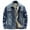 Dark Blue, variant on Clearance! ZVNAΖH Men's Sherpa Fleece Lined Denim Jacket Warm Winter Trucker Jacket Cowboy Jean Jacket