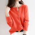 thumbnail image 2 of Suéter de cuello en V con lentejuelas, cómodo, estilo Chanel, elegante, de alta calidad, estilo europeo y americano, para otoño e invierno, 2 of 6
