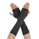 thumbnail image 1 of Guantes de brazo de invierno de INSPIRE CHIC para mujeres, guantes sin dedos de cosplay de codo largo en gris oscuro, 1 of 6
