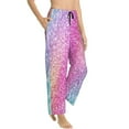 thumbnail image 2 of Haiem Fun Rainbow Pink Women's Pajama Pants Ultra Lightweight Pjs Bottoms Sleepwear Bottom Pants With Pocket Drawstring-XX-Large, 2 of 9