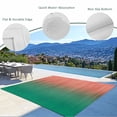 thumbnail image 3 of Red Green Ombre Outdoor Rug for Patio/Deck/Porch, Non-Slip Large Area Rug 4 x 6 Ft, Modern Art Gradient Orange Indoor Outdoor Rugs Washable Area Rugs, Reversible Camping Rug Carpet Runner, 3 of 8