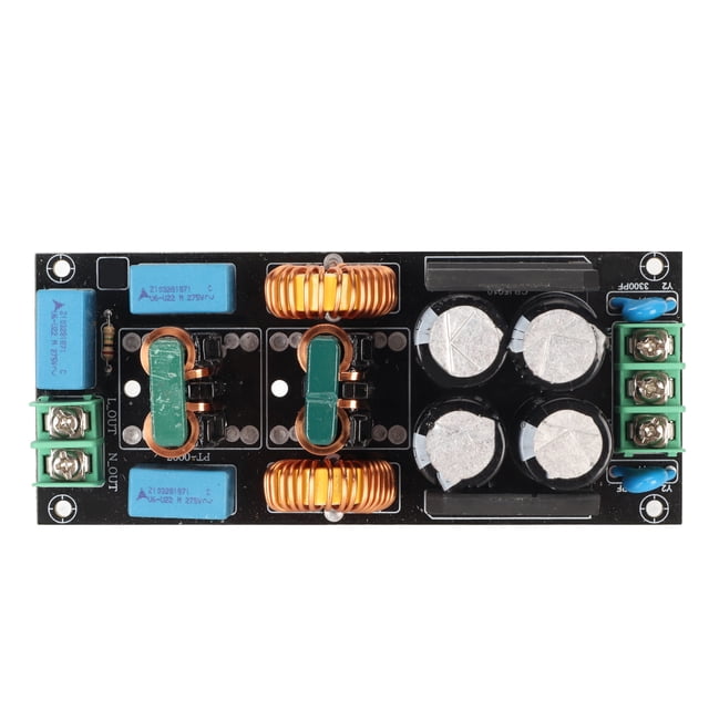 Placa de Filtrado de Fuente de Alimentación Placa de Filtro de Alimentación EMI de Filtrado de Modo Común de 2 Etapas de 50 A Placa de Filtro de Paso bajo para Potencia de
