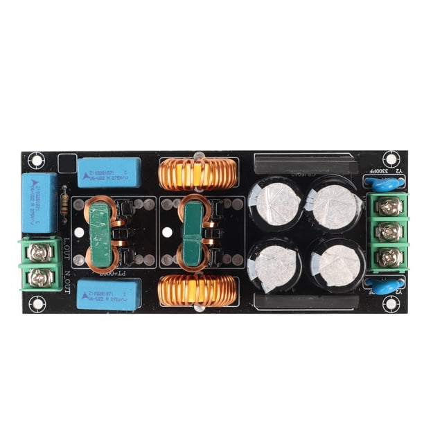 Placa de Filtrado de Fuente de Alimentación Placa de Filtro de Alimentación EMI de Filtrado de Modo Común de 2 Etapas de 50 A Placa de Filtro de Paso bajo para Potencia de
