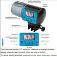 thumbnail image 3 of BINARY BARN Automatic Fish Feeder, Auto Timer Fishes Feeder with Clock Display, 360 Degree Rotation  Design, Adjustable 4-Speed  Manual Mode, Vacation& Weekend Fish Food Dispenser for Aquarium or Tank, 3 of 9