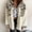 White ,Black, variant on Aunavey Women Fuzzy Sherpa Fleece Jacket Button Collar Plaid Plush Patchwork Shirt Tops Coat with Pockets