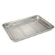 thumbnail image 1 of Billuyoard Colador Rectangular Platos de almacenamiento de verduras Utensilios para hornear de acero inoxidable Rejilla de enfriamiento de alambre Cocina y Comedor 40×30×4.8 cm Billuyoard HA067652-01, 1 of 6