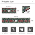 thumbnail image 3 of Yayeee Faucet Mat for Kitchen Sink 14.7" Diatomite Long Splash Guard Pad, Red Christmas Poinsettias, 3 of 7