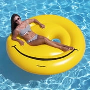72 Water Sports Inflatable Smiley Face Island 2-Person Swimming Pool Raft
