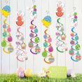thumbnail image 6 of SLYNSHome Easter Bunny Party Decorations Birthday Party Supplies Rabbit Hanging Swirls Cutouts Party Spring Decor, 6 of 6