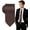 Brown, variant on Mens Black Tie, Black Ties for Men, Solid Color Neckties, Mens Neck Ties Formal for Wedding, Business, Graduation& Party,3.15" Wide