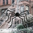 thumbnail image 2 of Halloween Simulation Spider Web Kit Nylon Red Eye Big Spider Mini Spider Horror Theme Decoration Props, 2 of 9