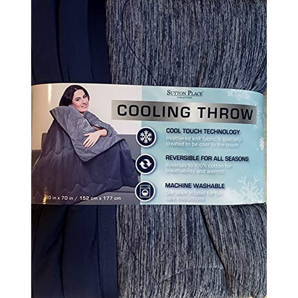 Sutton Place Cooling Throw Blue