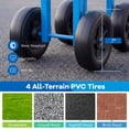 thumbnail image 6 of Costway Rolling Garden Cart Heavy Duty Workseat with 360° Swivel Seat & Adjustable Height Blue, 6 of 10