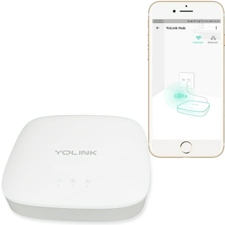 YoLink Hub - Central Controller Only for YoLink Devices, 1/4 Mile World's Longest Range Smart Hub, Smart Home Automation Hub, LoRa Enabled Smart Home Security Monitoring Gateway