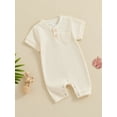 thumbnail image 3 of Bagilaanoe Newborn Baby Boy One-pieces Short Sleeve Jumpsuit 3M 6M 9M 12M Infant Romper Casual Clothing, 3 of 7