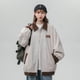 thumbnail image 4 of Chaquetas para mujer, estilo coreano, chaquetas de béisbol holgadas, cuello alto, ropa de trabajo, sudaderas con capucha, cárdigans, abrigos vintage de manga larga, blusas para mujer, 4 of 5