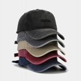 thumbnail image 3 of Washed Cotton Pink Black Baseball Caps for Women Men Embroidered Streetwear Hip Hop Snapback Hat Summer Visor Sun Hats (pink), 3 of 7