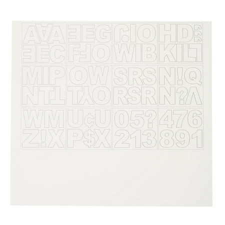 UPC: 0195158473766 | Large White Block Alphabet Stickers by Recollections™