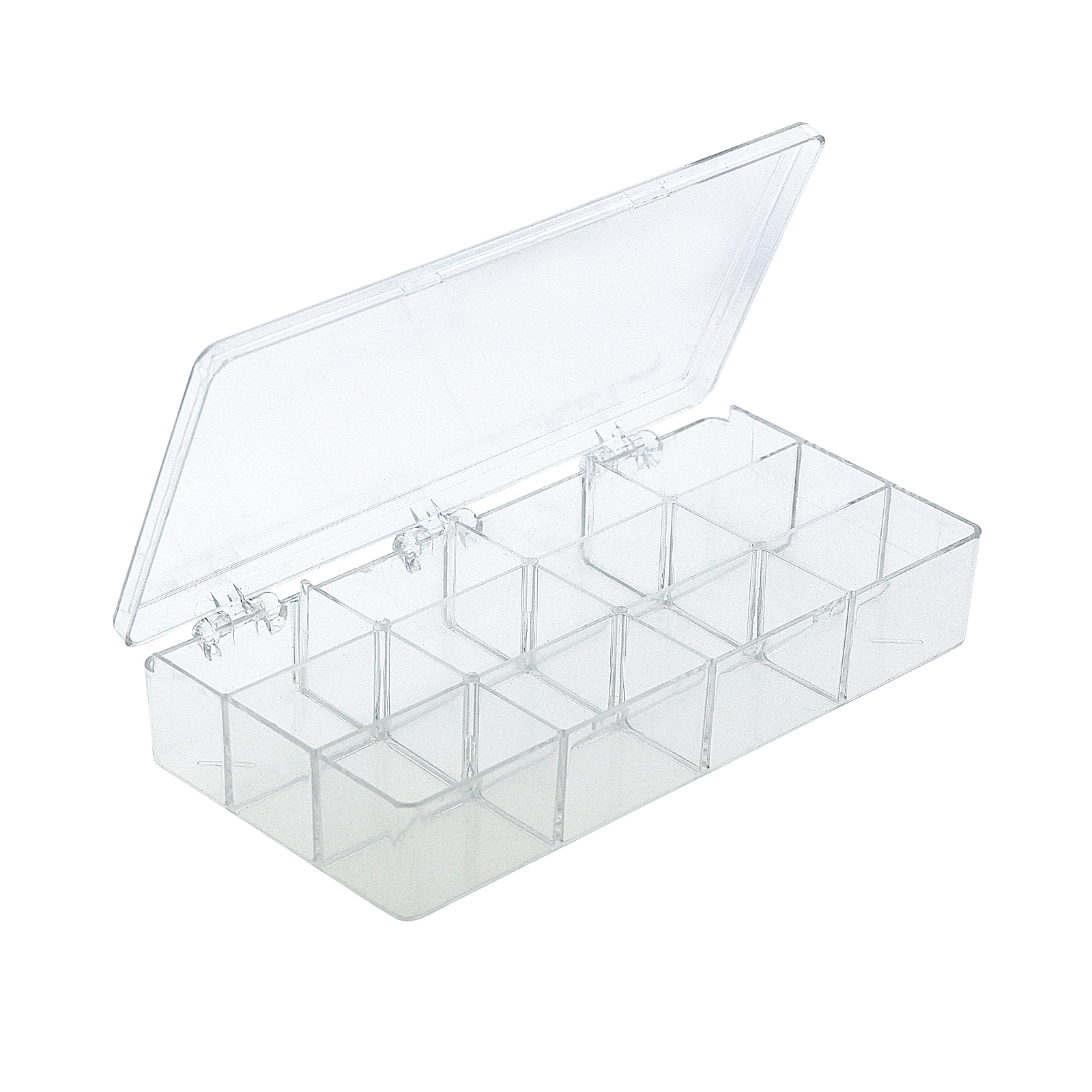 1928 Jewelry 12 Clear Jewelry Bead Organizer Box Storage Container Case