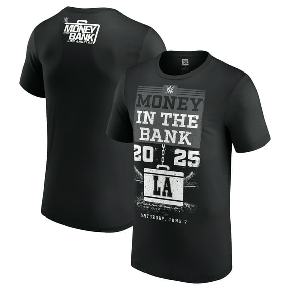 Men's Black Money in the Bank 2025 LA T-Shirt