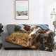 thumbnail image 2 of Balery Countryside Flower Cow Manta de Franela con Dibujo, Lujo Ultra Suave y Cálido, Antipelusa y Resistente a las Arrugas para Cama, Sofá, Camping -50"x40", 2 of 6
