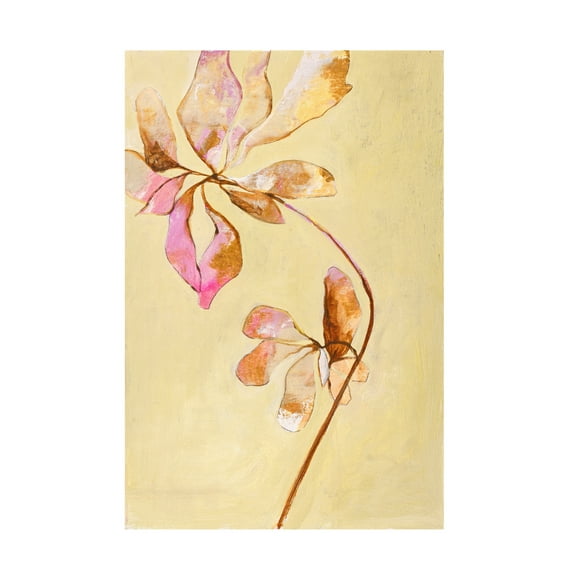 Canvas Wall Art - Design Fabrikken 'Darling Pink' Wall Art for Living Room, Bedroom, or Office Décor by Trademark Fine Art - 12 x 19 Inches