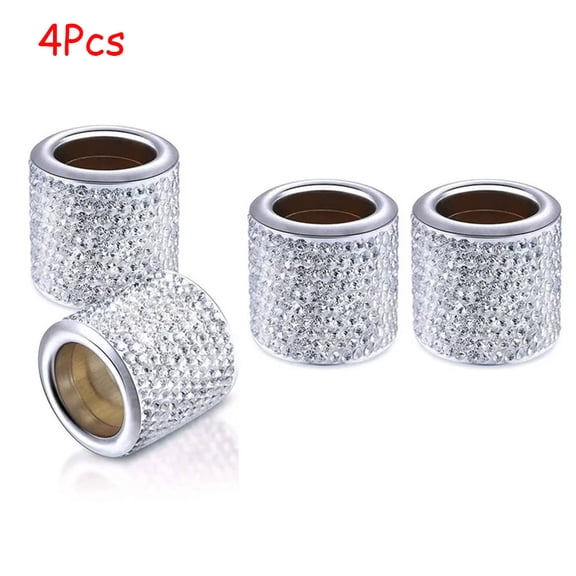 LNGOOR 4 Pack Car Headrest Collars, Car Seat Headrest Decoration Charms, Rhinestone Interior Car Seat Accessories, Bling Car Accessories Set for Women