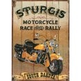 thumbnail image 1 of Cuadros Decorativos Cuadro de pintura de diamante redondo completo de póster Retro de motocicleta DIY 5D (NH771) Likrtyny embutido en tela, 1 of 8
