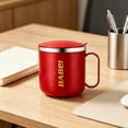 thumbnail image 2 of TTJ Tasse en Acier Inoxydable 400 ml Tasse en Acier Inoxydable Tasse à Thé Isolée avec Couvercle et Poignée Tasse à Thé Isolée avec Couvercle Tasse à Café, 2 of 8