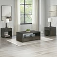 thumbnail image 4 of Steve Silver Evan Modern Square End Table with 1 Drawer and Bottom Shelf, Walnut, 4 of 6