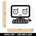 thumbnail image 2 of Doubtful Kawaii Computer Face Emoticon Rubber Stamp for Scrapbooking Crafting Stamping - Mini 1/2 Inch, 2 of 7