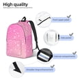 thumbnail image 3 of Fotbe Breast CancerN Ribbons Awareness Mochila de Lona con Estampado, Mochila Duradera, Mochila Versátil de Alta Calidad, Mochila Compacta Vintage-Small, 3 of 5