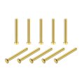 thumbnail image 1 of Unique Bargains Brass Hex Bolts, M5x45mm 10 Pack Fully Thread Grade 4.8 Machine Screws, 1 of 4