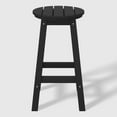 thumbnail image 6 of WestinTrends Malibu 24" HDPE Outdoor Patio Round Counter Height Bar Stool, Black, 6 of 7