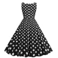 thumbnail image 5 of B91xZ Robes Sans Manches pour Femmes Robe Pull Boutonnée Col en V Décontractée Été Robe Maxi Ample en Tricot, Noir m, 5 of 5
