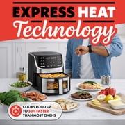 Gourmia 7 QT Digital Air Fryer with Easy View Window, 12-One Touch Presets