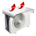 thumbnail image 1 of Air Conditioner Cover Outdoor Energy Saving Rainproof Cover Aluminum Foil Insulation Film Dust Prevent Sun Exposure AC Cleaning, 1 of 10