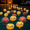 thumbnail image 1 of 24 Pack 2 Inch LED Floating Candles, Battery-Operated Flickering Waterproof Flameless Tea Lights for Pool, Wedding, Home Decor, Party, Outdoor Use (White), 1 of 7