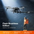 thumbnail image 7 of PPgejGEK FPV Drone with ESC Camera Brushless Motor Drones 2.4G RC Quadcopter with LED Light Flash Night Vision Pan Tilt Shockabsorber Altitude Hold Obstacle Avoidance, 7 of 7