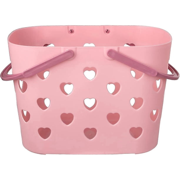 Shower Caddy Basket Tote, Plastic Storage Basket with Handles Portable Bath Organizer