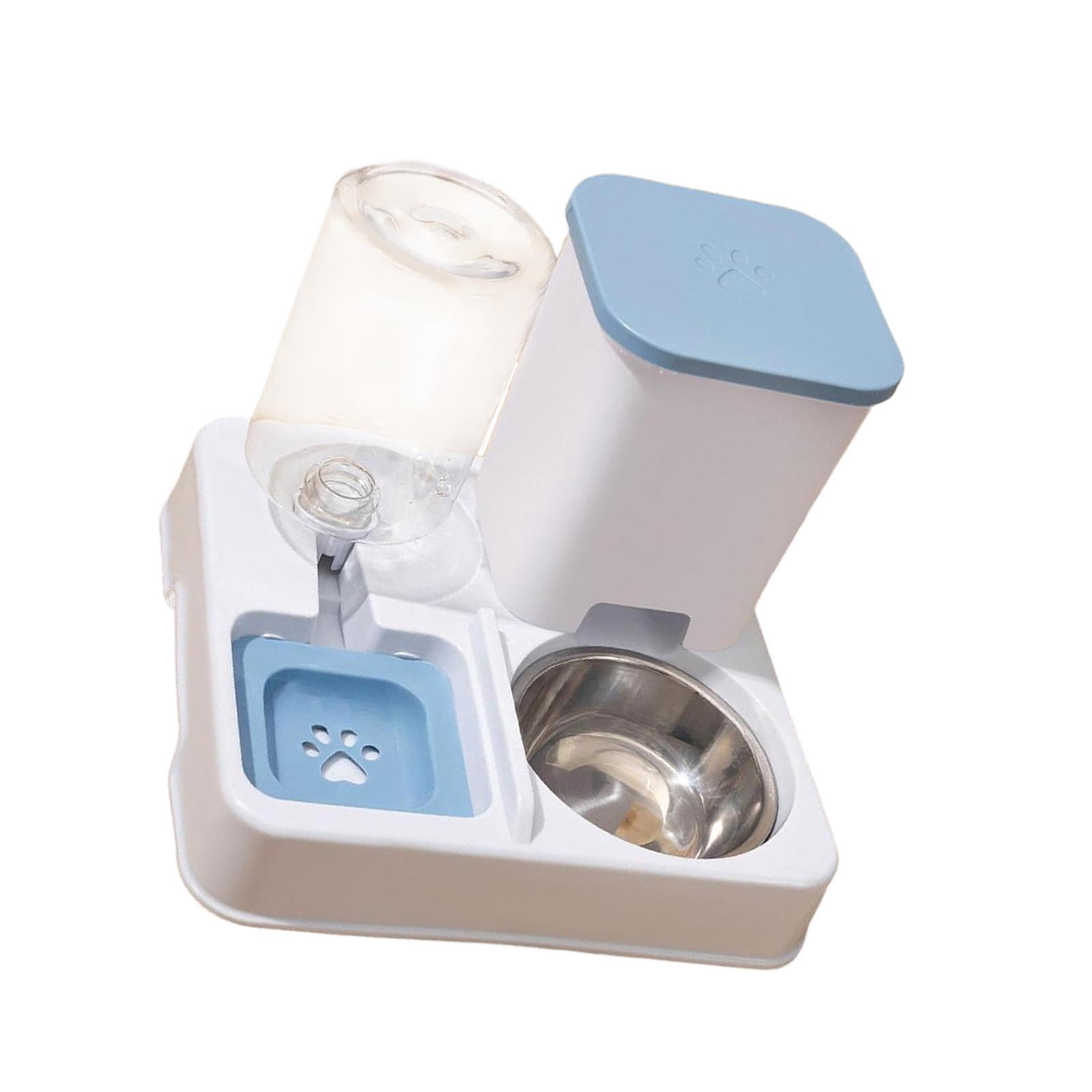 Bothyi Automatic Cat Feeder Food and Water Supply Detachable for s Dogs white