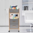 thumbnail image 2 of Salon Cart Barber Trolley Cabinet Salon Storage Trolley Barber Shop Tool Cart, 2 of 19