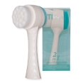 thumbnail image 1 of 2 in 1 Face Brush for Cleansing and Exfoliating - Facial Cleaning Brush with Soft Bristles - Scrubber to Massage and Scrub Your Skin - Deep Pore Exfoliation, Wash Makeup, Massaging, Acne (Turqoise), 1 of 3