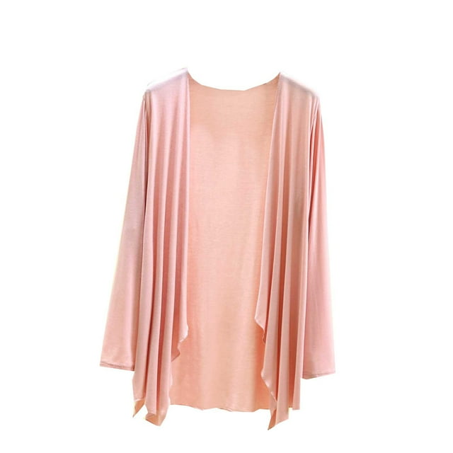 Japceit Ensembles de Pyjama pour Femmes, Blouse Femme Unie Décontractée Mode Col Rond Manches Longues Vêtements de Nuit