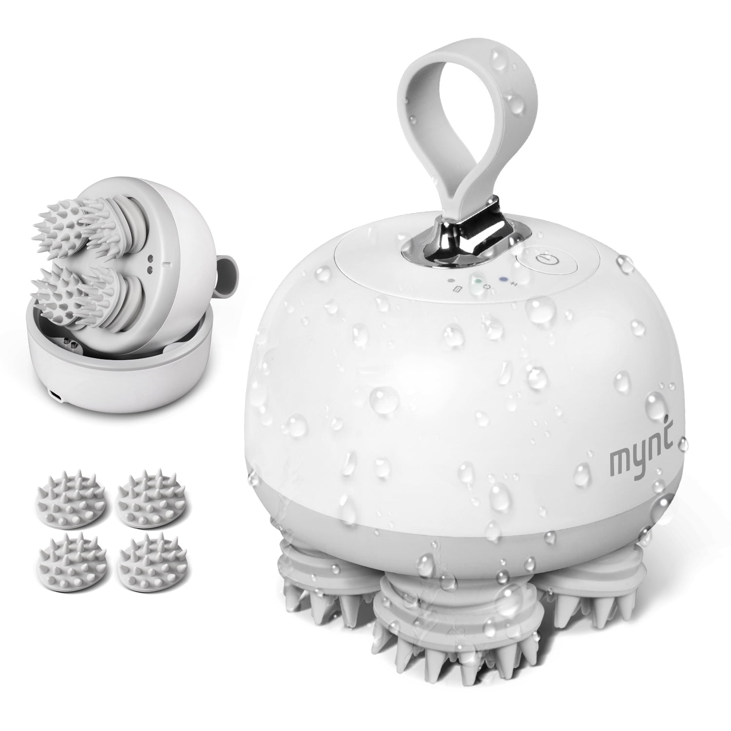 Mynt Portable Electric Scalp Massager with IPX7 Waterproof Rechargeable