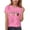 Pink, variant on Girls T-Shirts, Summer Crew Neck Short Sleeve Casual Graphic Tees White Size 14-16