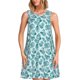 thumbnail image 1 of Fotbe Teal turquoise shell Vestido de Verano sin Mangas para Mujer – Vestido Midi Línea A, Estilo Camiseta Floral, Vestido Playero Casual y Fluido, 1 of 7