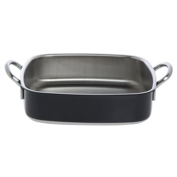 HUBERT® Stainless Steel Roasting Pan 3-Ply Square Black 10 1/4"L x 10 1/4"W x 3"H