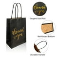 thumbnail image 5 of Thank You Bags Small Paper Bags with Handles Gold Foil Kraft Gift Bags Party Favor Bags for Birthday Baby Shower Black 30PCS, 5 of 7